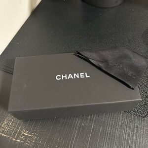 CHANEL Black Eyeglass Box with Lens Cloth